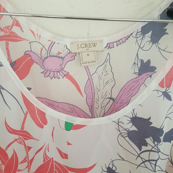 Sheer floral print pajama top by J. Crew - Picture 3 of 4
